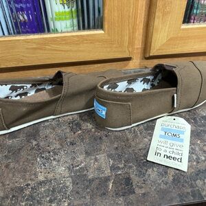 TOMS Brown Slip-On Shoes